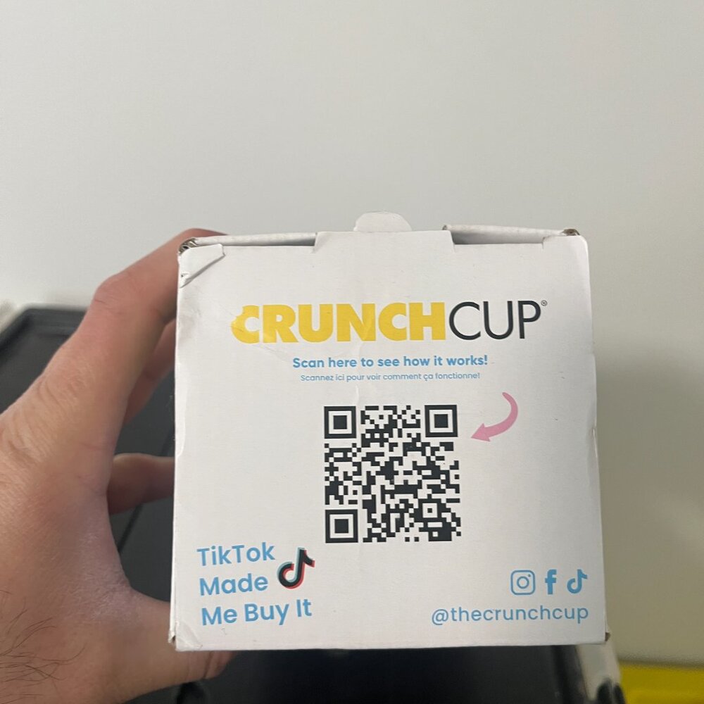 CrunchCup Never Soggy Cereal Milk Pink Crunch Cup for Cereal on the Go - NEW - Picture 3 of 6